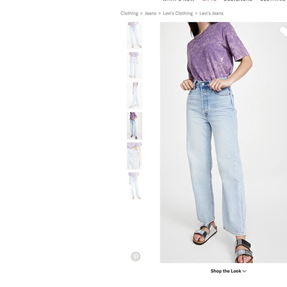 Levi's Ribcage Straight Ankle Sz 26 (Light Wash)